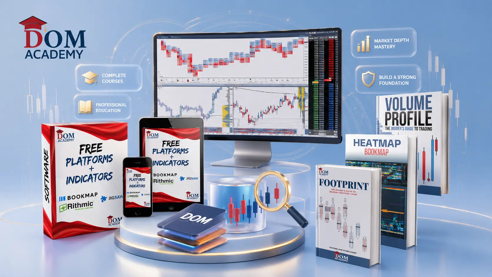 Phase 1 — DOM trading foundations, DOM Courses Pack